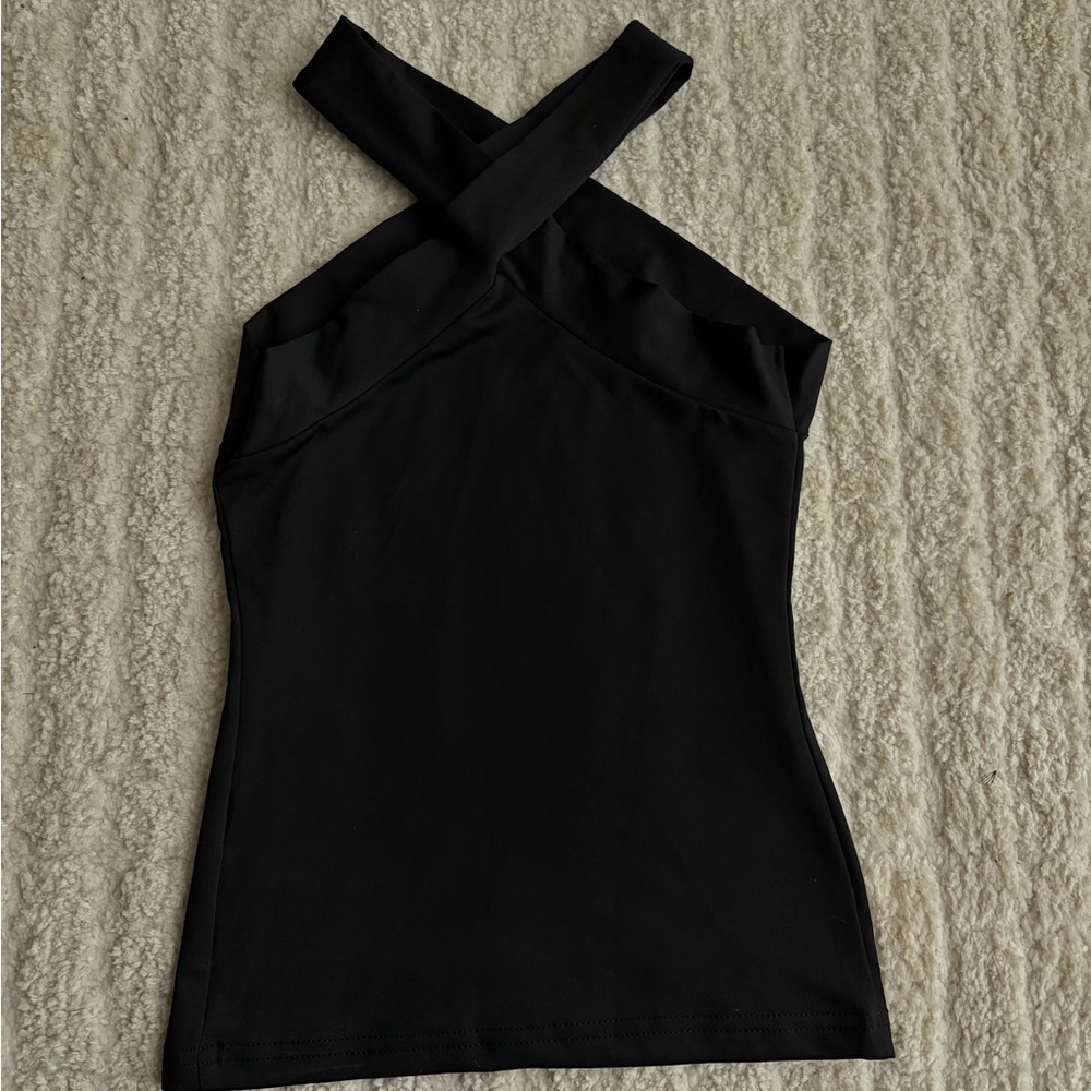 Black Cross-Strap Camisole